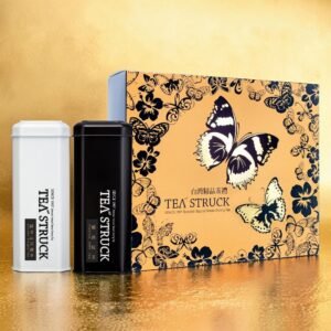 金蝶系列超值茶葉禮盒組-頂湖金萱+紅玉紅茶