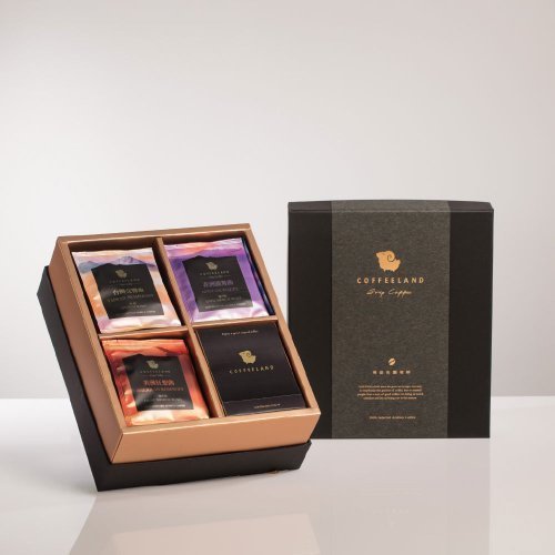 【預購】【台灣製】COFFEELAND | 精裝禮盒-30入濾掛咖啡-金杯款(台灣/非洲/美洲) - Image 2