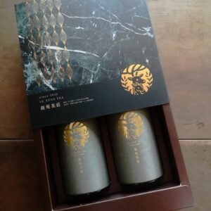 台灣高山茶組【極品獻禮】-手採梨山/阿里山烏龍_玉石禮盒(附提袋