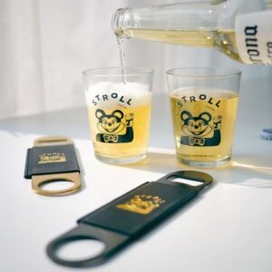 【預購】【台灣製】【鹿角兔x散步咖啡】美崙花蓮米奇_CHEERS禮盒 酒杯 開瓶器