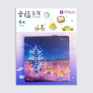 幸福台灣磁鐵組 設計師手繪 文創商品 / 台北夜景