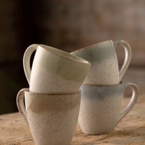 【預購】愛爾蘭Belleek Living 海霧窯變釉 陶瓷馬克杯4入組 入厝禮