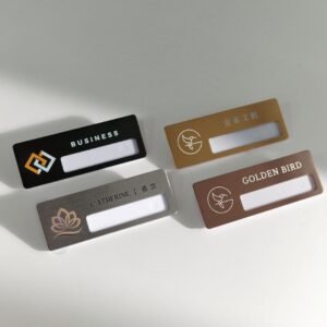 【台灣製】台灣製 客製化名牌 可替換式 印刷強力磁鐵胸牌 胸章 金屬名牌