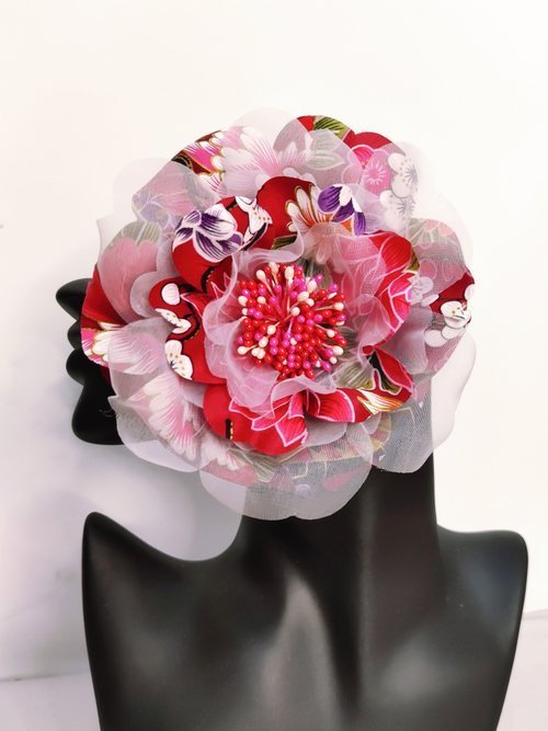 【預購】小眾訂製服裝配件 客家花布胸花 頭飾 頸飾 肩花 造型So Easy