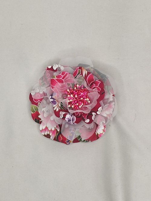 【預購】小眾訂製服裝配件 客家花布胸花 頭飾 頸飾 肩花 造型So Easy - Image 2