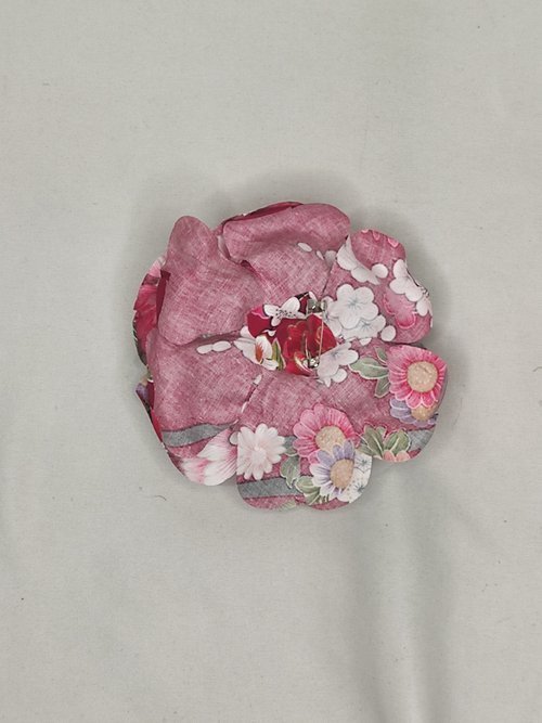 【預購】小眾訂製服裝配件 客家花布胸花 頭飾 頸飾 肩花 造型So Easy - Image 3