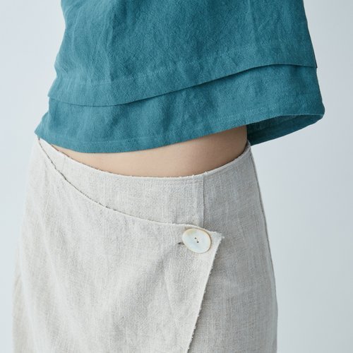 【預購】夏日短版背心 - 碧綠 - Image 5
