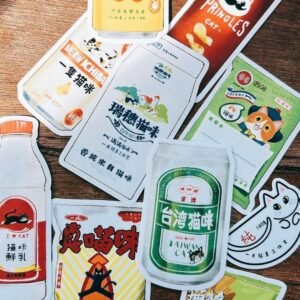 台灣零食防水貼紙組(10入)