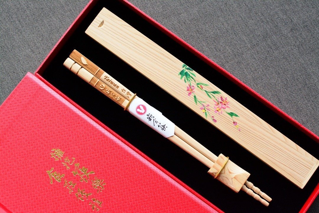 寓意花卉嵌合筷禮盒 客製紀念品 傳遞獨特心意 - Image 4