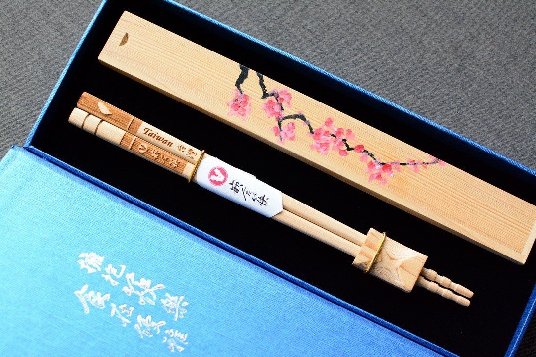 寓意花卉嵌合筷禮盒 客製紀念品 傳遞獨特心意 - Image 5