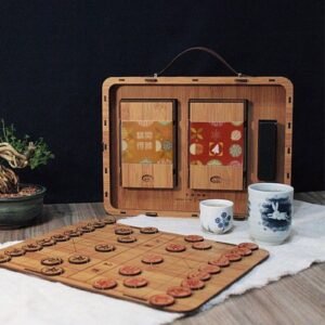 棋開得勝茶禮 | 日式典雅竹製手提箱禮盒-可客製雷雕 快速出貨