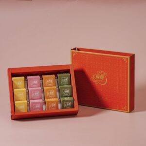 王媽媽四色禮盒菠蘿鳳凰土菠蘿抺茶12入