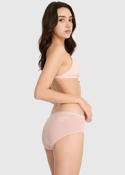 【台灣製】Love yourself.交叉美臀中腰三角內褲