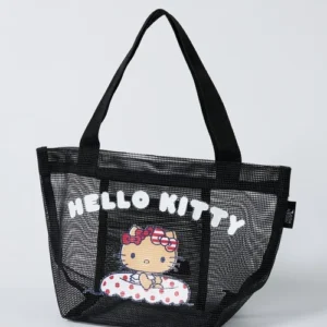 【台灣製】Hello Kitty系列.刺繡中筒襪