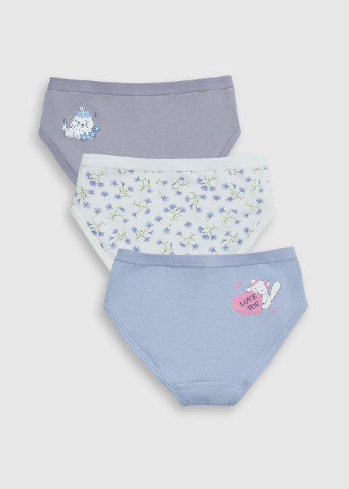 【台灣製】女童三入組_ 艾絲樂小兔系列.緊帶三角內褲 - Image 3