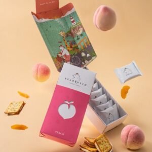 BearQueen - 水蜜桃蘇打牛軋餅 | 8 pcs