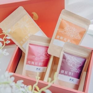 【台灣製】暖粹花草茶綜合禮盒 茶包20入 桂花烏龍 玫瑰紅茶 薑紅茶 龍眼花