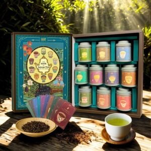 Z3【無藏】X【卷尾設計】聯名茶書 臺灣十大特色茶風味輪典藏禮盒