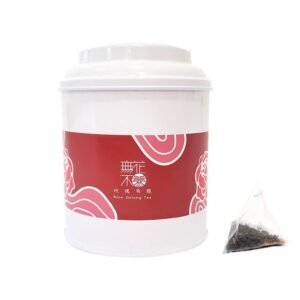 【無花不茶】原葉花茶系列-烏龍款:玫瑰烏龍—3g三角茶包*10入圓鐵罐裝*2罐