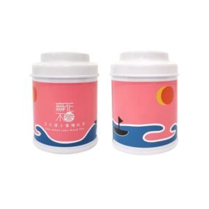 【無花不茶】原葉花茶系列-原味經典款：日月潭小葉種紅茶—3g三角茶包*3入小鐵罐裝*5罐