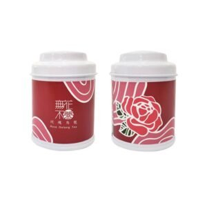 【無花不茶】原葉花茶系列-烏龍款:玫瑰烏龍—3g三角茶包*3入小鐵罐裝*5罐