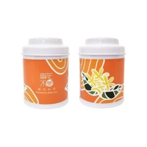 【無花不茶】原葉花茶系列-紅茶款：桂花紅茶—3g三角茶包*3入小鐵罐裝*5罐