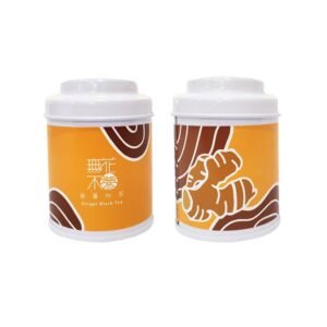 【無花不茶】原葉花茶系列-紅茶款：金薑紅茶—3g三角茶包*3入小鐵罐裝*5罐