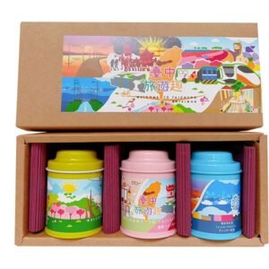 【臺中旅遊趣：山海屯】無藏 綜合款凍頂花茶三角茶包3入小罐禮盒
