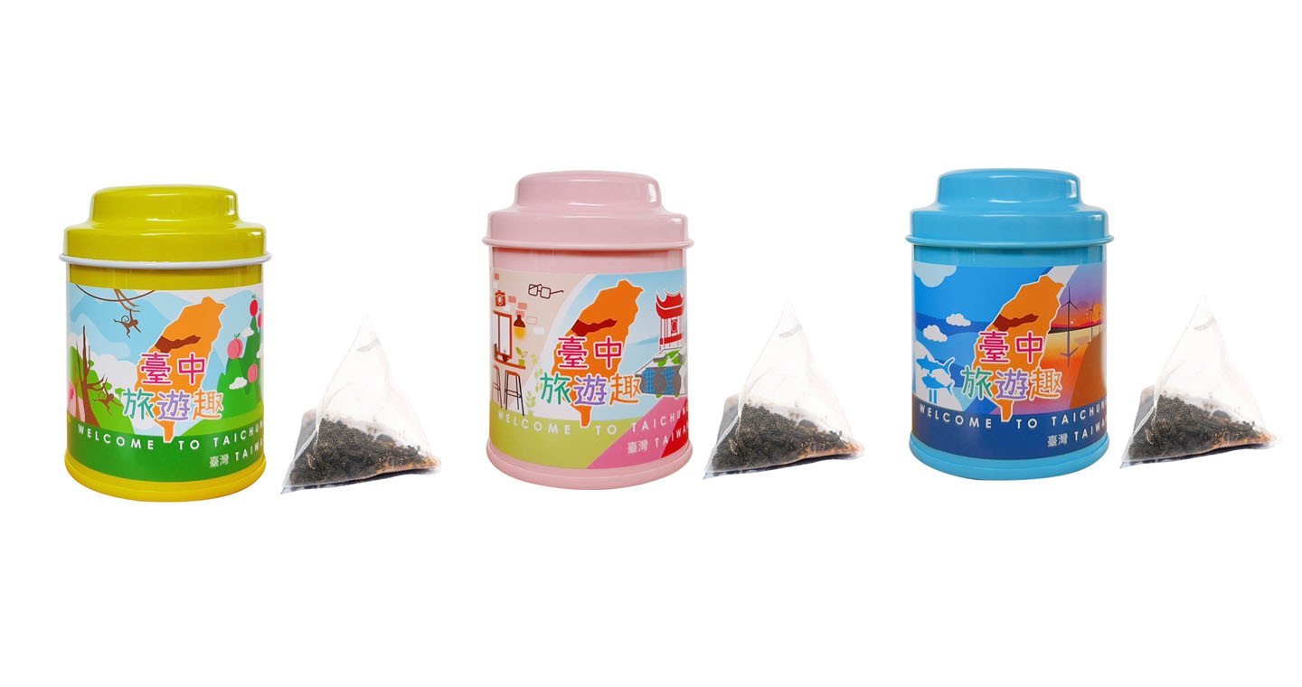【臺中旅遊趣:山海屯】無藏 綜合款凍頂花茶三角茶包3入小罐禮盒 - Image 3