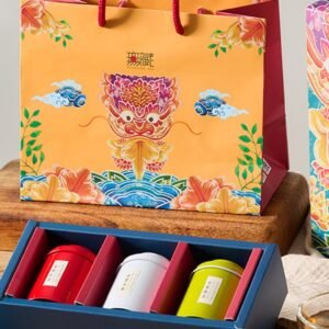 【無藏】公益禮盒E3 福貴平安 桃眼獅綜合金萱茶禮(3茶)