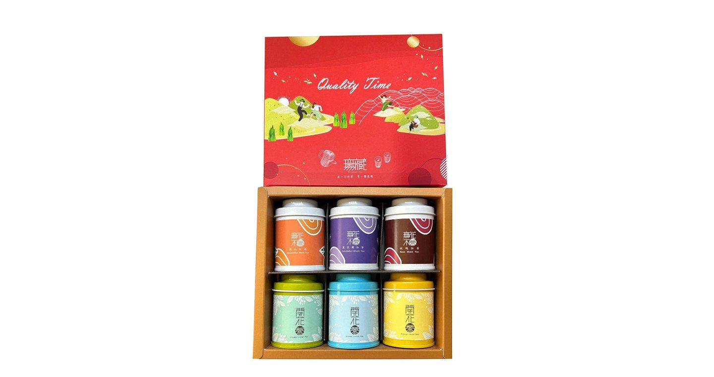 【無藏嚴選】閨密禮盒-開花茶+花入紅茶綜合6入小罐組 – 全彩盒 - Image 2