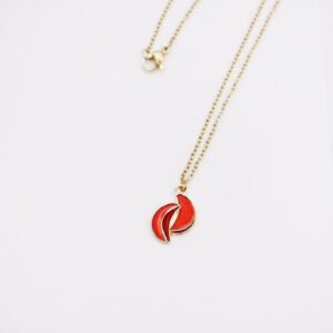 【卡片項鍊Card Necklace】台灣文化 廟宇款-筊杯
