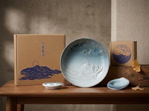 【預購】【台灣製】山與海的饗宴 山海淺碟與大地深盤組 台灣製造