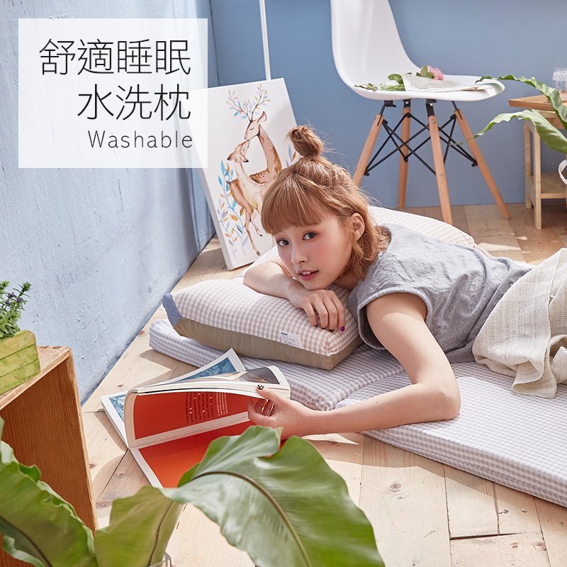 【台灣製】枕頭 / 水洗枕【樂芙舒適睡眠水洗枕】特殊網狀設計 - Image 2