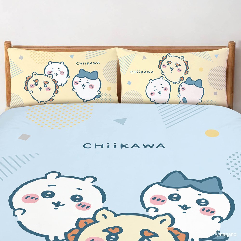 【台灣製】床笠 / 單人【開心同樂會】單人床笠含一件枕套 吉伊卡哇 Chiikawa - Image 4