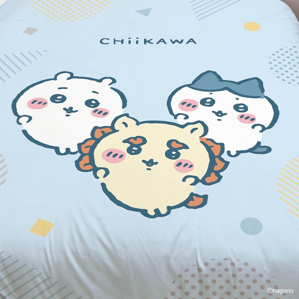 【台灣製】床笠 / 單人【開心同樂會】單人床笠含一件枕套 吉伊卡哇 Chiikawa - Image 5