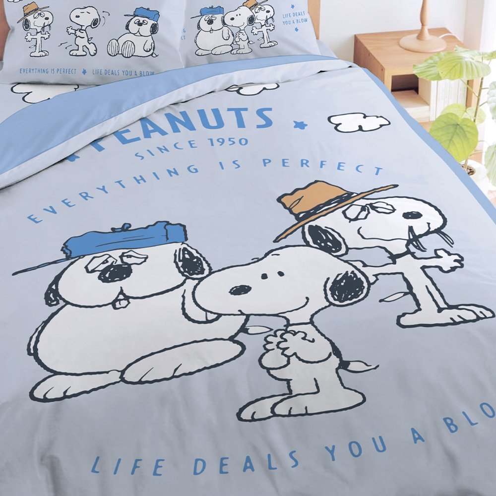 【台灣製】床笠 / 單人【兄弟日誌】單人床笠含一件枕套 史諾比 SNOOPY - Image 4