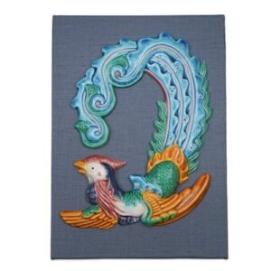 【預購】傳統與創新的完美融合 鹿港窯 鳳凰呈祥 無邊際框交趾陶 畢業禮物