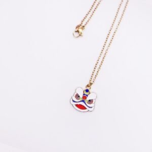 【卡片項鍊Card Necklace】台灣文化 廟宇款-舞獅