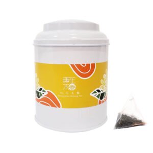【無花不茶】原葉花茶系列-烏龍款:桂花烏龍—3g三角茶包*10入圓鐵罐裝*2罐