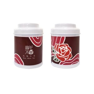【無花不茶】原葉花茶系列-紅茶款：玫瑰紅茶—3g三角茶包*3入小鐵罐裝*5罐
