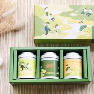客製化茶葉禮盒【無藏 | 清新款】阿里山故事茶3入小禮盒 ─ 展翅飛翔 /溫潤甘美*2組