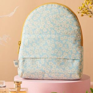 【無藏嚴選】旅の花-精品化妝包： 淡藍 - 花見小路