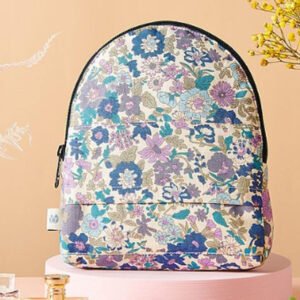 【無藏嚴選】旅の花-精品化妝包： 藍 - 花團錦簇