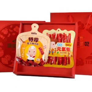 平安團圓經典小禮盒(特厚蜜汁豬肉乾+原味元氣條)