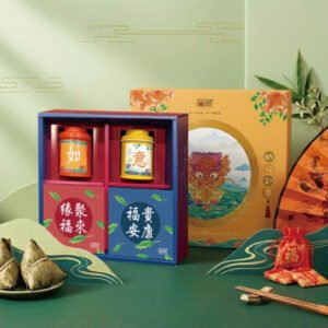D4【無藏】端午公益禮盒 祝福綜合茶食成雙禮盒【如意】 精美方盒組 (2茶+2茶食)