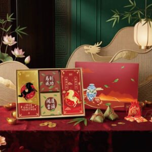 L05【無藏】端午公益禮盒 喜慶大禮盒【鴻運亨通】典藏綜合澎湃茶食禮 (2茶+2餅)