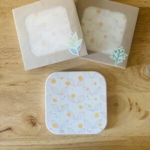 椿暖杯墊no.D03 : 黃花紛飛時刻。