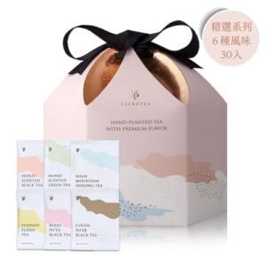 花蓮舞鶴蜜香茶包禮盒-6款風味×30入×3 自然農法 Secretea