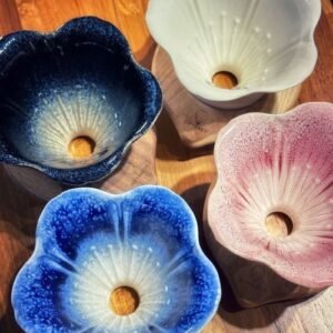 【預購】【台灣製】台灣H.U.A.杜鵑手沖咖啡陶瓷濾杯